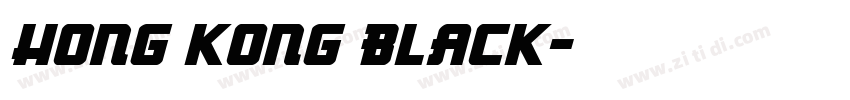 HONG KONG BLACK字体转换